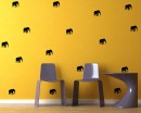Elephant Pattern Wall Decal Baby Nursery Animal Stickers For Kids Room
